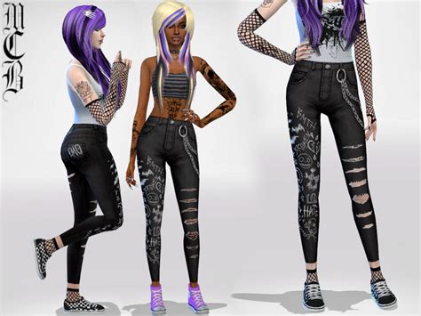 The Sims Resource My Little Emo Jeans