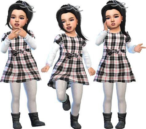 Simblredits — Toddler Lookbook Boots By Sims4nexus Available
