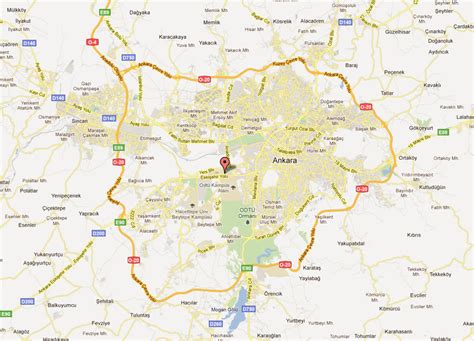 Ankara Haritası Ve Ankara Uydu Görüntüleri