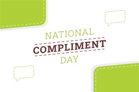 Vector Graphic Of National Compliment Day Stock Vector Illustration