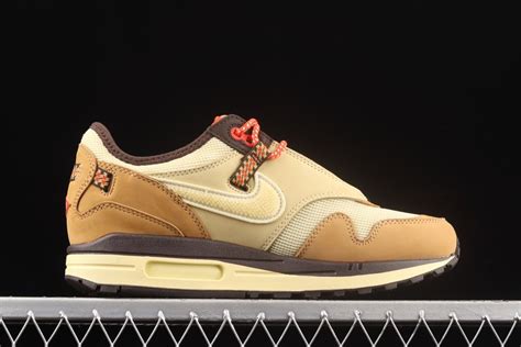 Do9392 701 Travis Scott X Nike Air Max 1 Wheatlemon Drop Baroque Brown