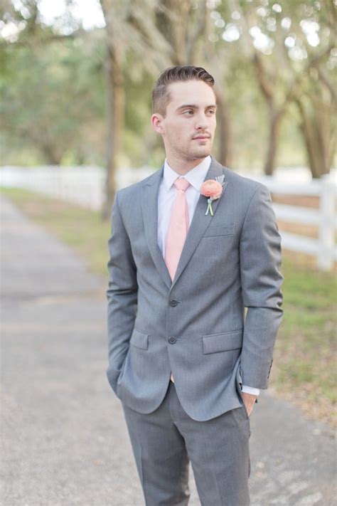 Peach Inspired And Southern Wedding Ideas0010 Groom And Groomsmen
