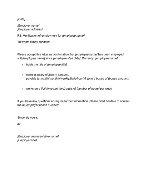Confirmation Of Employment Letter For Your Needs Letter Template