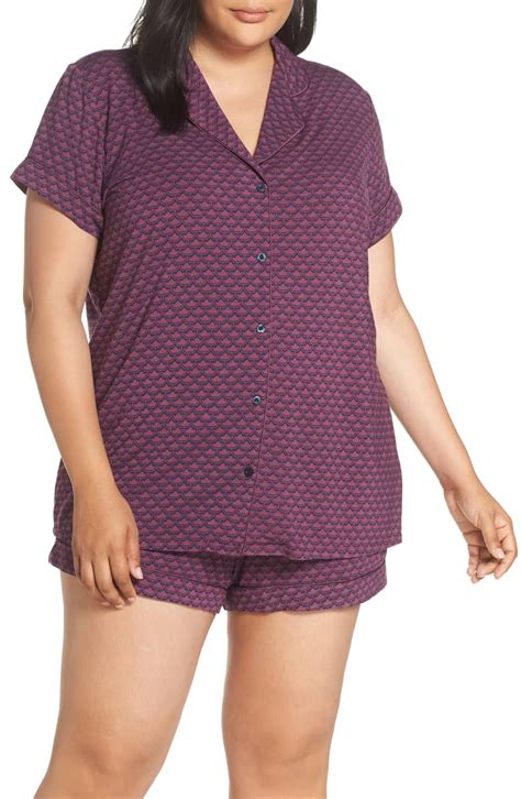 nordstrom lingerie plus size moonlight short pajamas