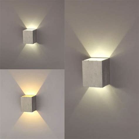 New Modern 3w Led Square Wall Lamp Hall Walkway Living Room Light