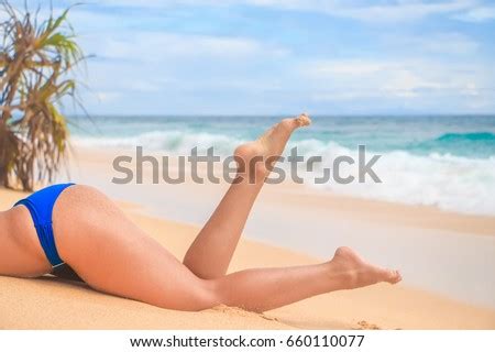 Sexy Women Legs On Beach Stock Photo Shutterstock