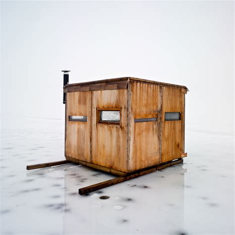 The plan was late so the objectives were as follows. Mike Rebholz photographs the ice-fishing huts of Wisconsin ...