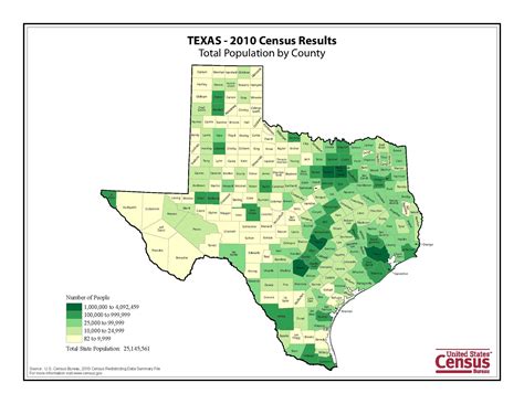 Texas Population By County Map