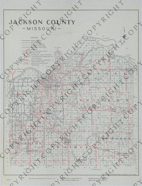 Map Of Jackson County Missouri Road Improvements Harry S Truman