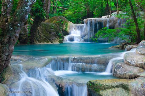 Waterfall Hd Thailand S Erawan Falls