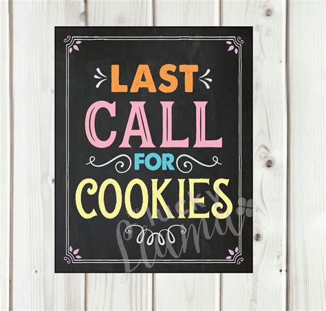 Girl Scout Cookie Poster Last Call For Cookies 8 X 10 Etsy