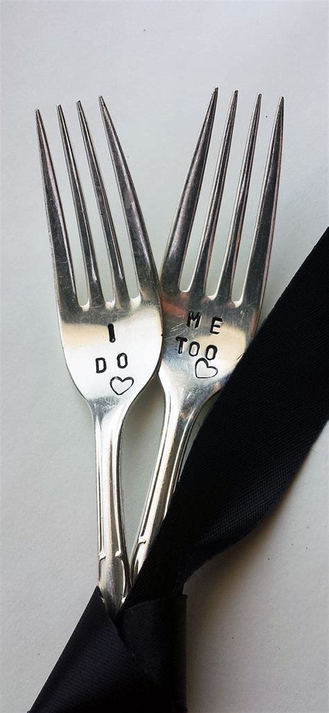 Vintage Handstamped Silver Plate Wedding Cake Forks By Homewurk 2499