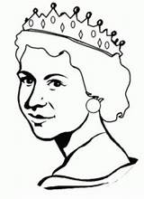 Elizabeth Queen Ii Coloring Pages Colouring Getdrawings sketch template