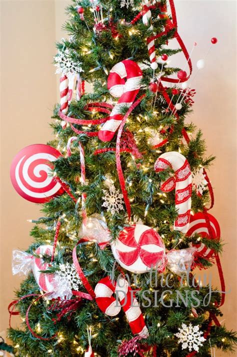 Laser cut raw wooden large candy canes christmas tree decoration. 25 Fun Candy Cane Christmas Décor Ideas For Your Home ...