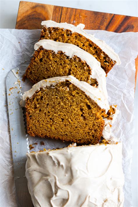 Pumpkin Spice Bread With Maple Cream Cheese Frosting Baking The Goods