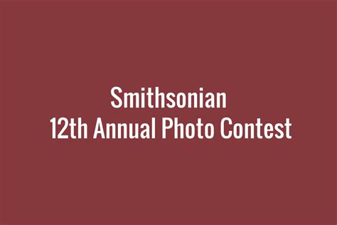 30 Stunning Finalists Photos From Smithsonian 12th Annual Photo Contest