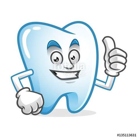 Download The Royalty Free Vector Happy Thumb Up Tooth Mascot Tooth