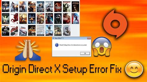 How To Fix Directx Setup Error An Internal Error Occurred On Origin