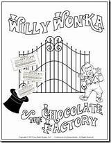 Wonka Willy Chocolate Factory Charlie Coloring Pages Di Cioccolato Fabbrica Activities Roald Dahl Colorare Da Disegni Colouring Unit Candy Study sketch template