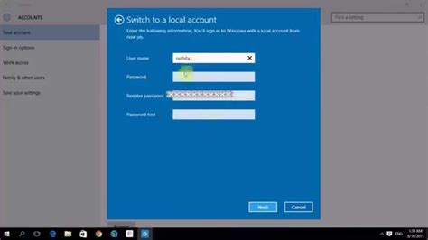 How To Switch Between Microsoft Account And Local User Account In