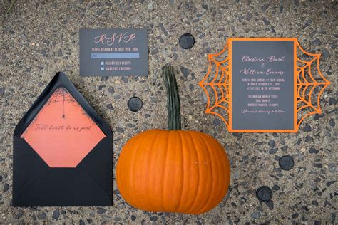 Spooky Halloween Wedding Invitations By Royalty Paperie