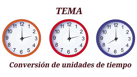 ️conversión De Unidades De Tiempo ️ Youtube