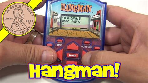 Hangman Electronic Handheld Game 1995 Milton Bradley Youtube