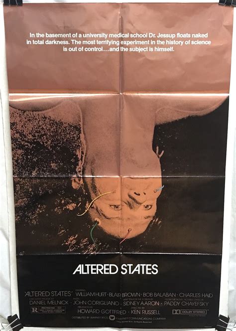 Altered States 1980 One Sheet Poster