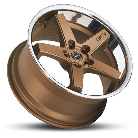 Gt Form Legacy Matte Bronze With Chrome Lip 20x10 5x120 Wheel Wheel