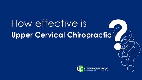 How Effective Is Upper Cervical Chiropractic Upper Cervical Institute