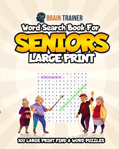 Word Search For Seniors Large Print 100 Large Print Find A Word