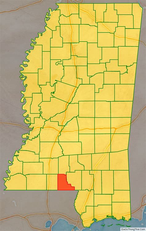 Map Of Walthall County Mississippi Địa Ốc Thông Thái