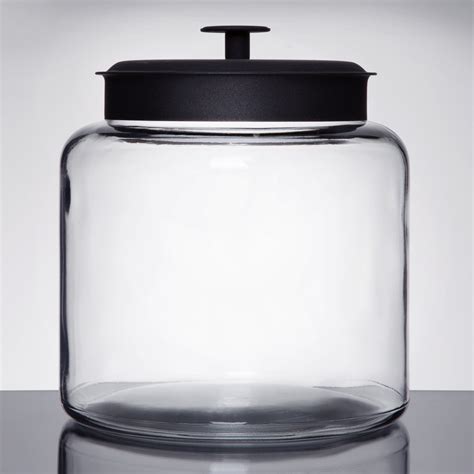 Anchor Hocking 88904 1 12 Gallon Glass Montana Jar With Metal Lid