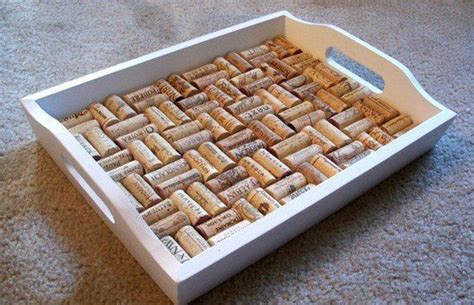 Wine Cork Tray Such A Sweet Rustic Design For A Shabby Chic Or Beach