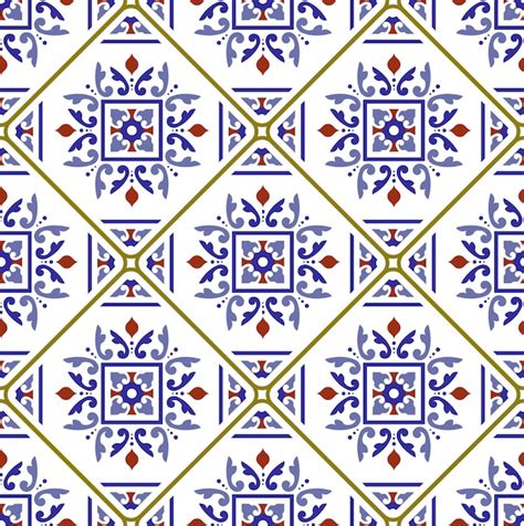 Decorative Tile Pattern Premium Vector