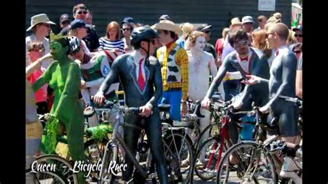 Nude Bike Parade Fremont Festival Queen Bicycle Race Youtube
