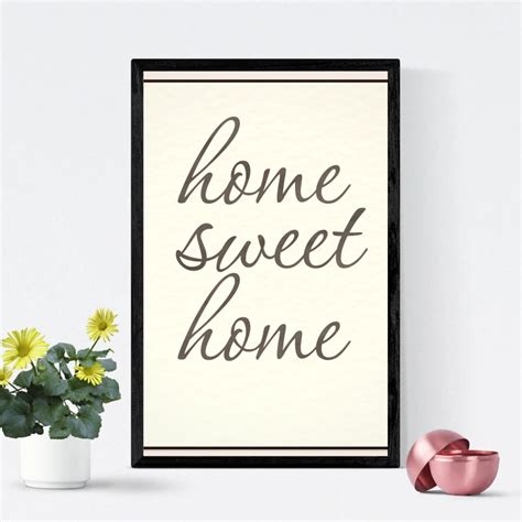Home Sweet Home Printable Quotes Home Decor Housewarming Etsy