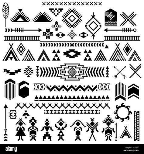 Aztec Symbols Banque Dimages Vectorielles Alamy