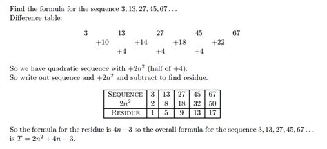 When you are presented with a list of numbers, you may be told that the list is an arithmetic sequence, or you may need to figure that out. Resourceaholic: New GCSE: Sequences