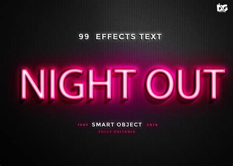 Free Neon Text Effect PSD Download - 99Effects