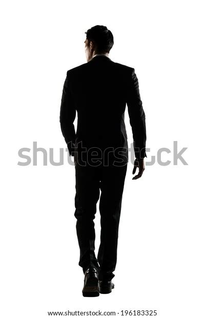 Silhouette Asian Business Man Walk Confidence Stock Photo Edit Now