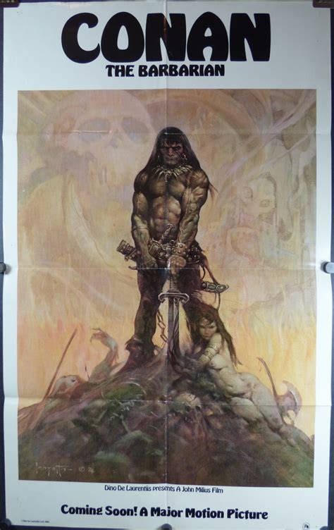 Conan The Barbarian Original Frank Frazetta Earliest Teaser Artwork