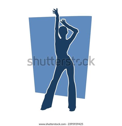 Silhouette Slim Slender Woman Model Pose Stock Vector Royalty Free 2395939425 Shutterstock