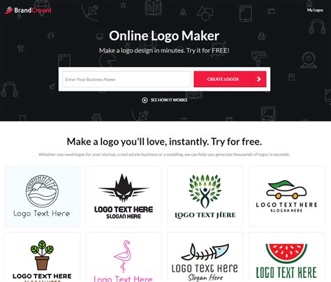 Create A Logo For Free 3 Easy Steps Brandcrowd Blog