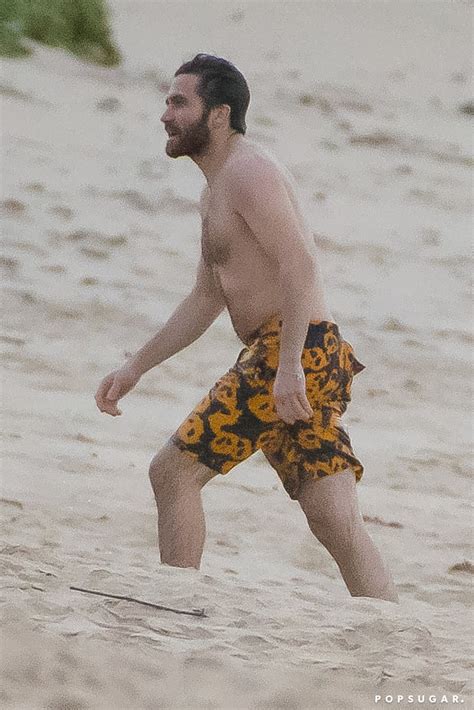 Jake Gyllenhaal Shirtless In St Barts Pictures Dec Popsugar