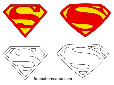 Superman Symbol Logo Vectors | FreePatternsArea | Superman symbol, Superman, Symbol logo
