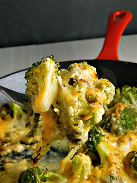 Easy Cheesy Broccoli Skillet Frozen Broccoli Recipes Broccoli