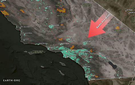 Santa Ana And Diablo Winds To Worsen The California Wildfires Earth