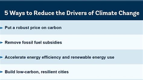 Even the smallest contributions can counter a global challenge. 5 Ways to Reduce the Drivers of Climate Change