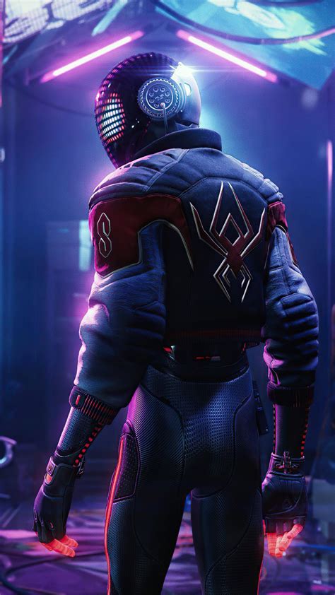 Marvel's Spider-Man: Miles Morales Wallpaper 4K, Cyberpunk, Neon